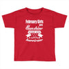 February Girls Are Sunshine Mixed With A Little Hurricane Toddler T-shirt