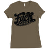 fuck cancer (2) Ladies Fitted T-Shirt