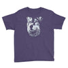 round neck dog wolf Youth Tee