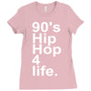 90's hip hop music Ladies Fitted T-Shirt