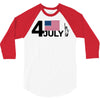 july 4 independence day 3/4 Sleeve Shirt