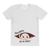 July Peeking Out Baby Boy in Spanish All Over Women's T-shirt