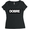 Dobre Black/White Women's Triblend Scoop T-shirt
