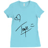 troye sivan signature Ladies Fitted T-Shirt