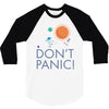 spacex don't panic in space 3/4 Sleeve Shirt