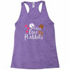 peace love rabbits Racerback Tank