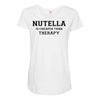 Nutella Is Cheaper Than Therapy Maternity Scoop Neck T-shirt