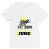 Kings Are Born In June V-Neck Tee