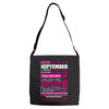 quens are born in september Adjustable Strap Totes