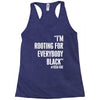 rooting for everybody t shirt. Racerback Tank
