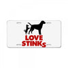 love stinks License Plate