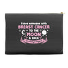 I Love Someone with Breast Cancer to The Moon and Back to Infinity Accessory Pouches