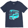 london double decker bus V-Neck Tee
