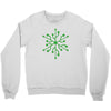 snowflake geek usb green Crewneck Sweatshirt