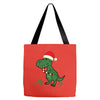 christmas dinosaur Tote Bags