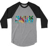 jake paulers cool colors 3/4 Sleeve Shirt