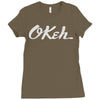 okeh records Ladies Fitted T-Shirt
