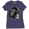 hi girl... ride with me! Ladies Fitted T-Shirt