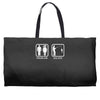 fishing   problem solved mens funny Weekender Totes