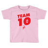 team 10 red Toddler T-shirt