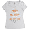 pappy the man the myth best pappy ever Women's Triblend Scoop T-shirt