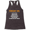 February Girl Hated By Many Racerback Tank