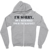 resemble your therapist Zipper Hoodie