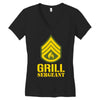 grill sergeant military Women's V-Neck T-Shirt