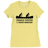 funny t shirt cool t shirt funny shirt geeky tshirt canoe nerd t shirt Ladies Fitted T-Shirt
