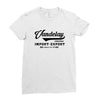 Vandelay industries import Export Original Size 89 Ladies Fitted T-Shirt