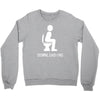downloading ! funny white sex Crewneck Sweatshirt