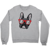 frenchie hipster Crewneck Sweatshirt
