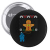 cookie monster gingerbread man ugly christmas sweater Pin-back button