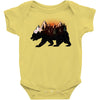 Bear Adventure With Rose Baby Bodysuit
