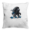 alien eats alien Throw Pillow