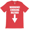 warning choking hazard printed T-Shirt