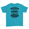 Super Cool Granny Of A Freaking Awesome Granddaughter Youth Tee