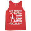 as a scorpio i have 3 sides Tank Top