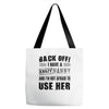 back off i have a crazy nanny and i'm not afraid to user her Tote Bags