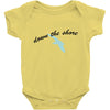 down the shore hooded Baby Bodysuit