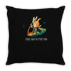 chaos and destruction Throw Pillow
