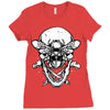 butter skull black Ladies Fitted T-Shirt