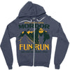 mordor fun run Zipper Hoodie