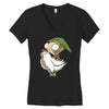 invader link Women's V-Neck T-Shirt