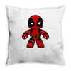 deadpool robot Throw Pillow