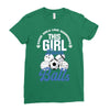 Some Girls Love Diamonds This Girl Loves Balls Ladies Fitted T-Shirt
