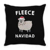 fleece navidad Throw Pillow