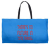 there's no future in time travel Weekender Totes