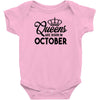 queens are born in october Infant Clothing