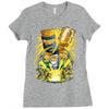 follow the friar   design two Ladies Fitted T-Shirt